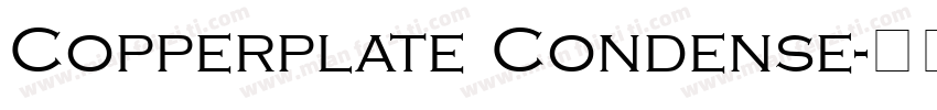 Copperplate Condense字体转换
